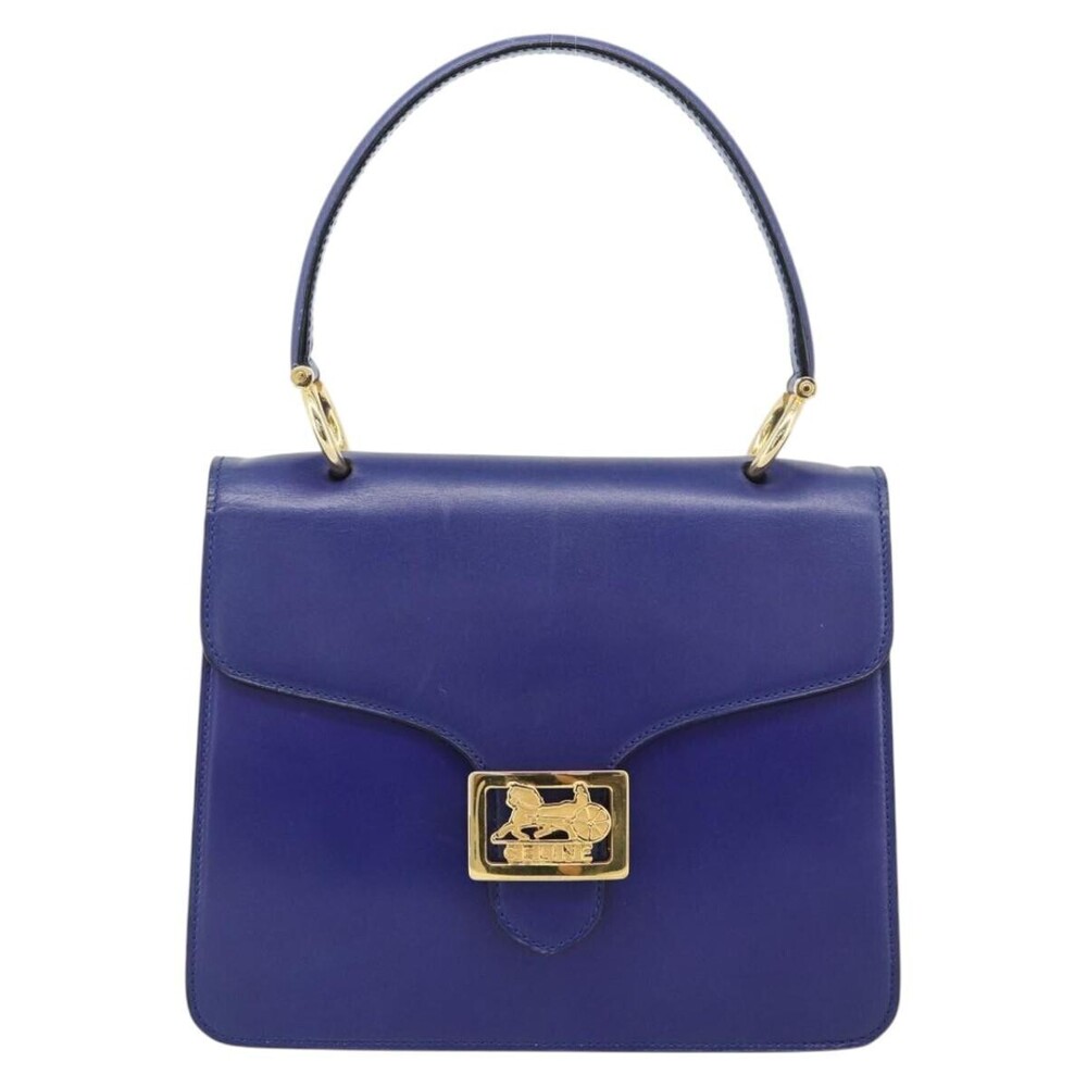 Celine Vintage Carriage Top Handle Leather Medium